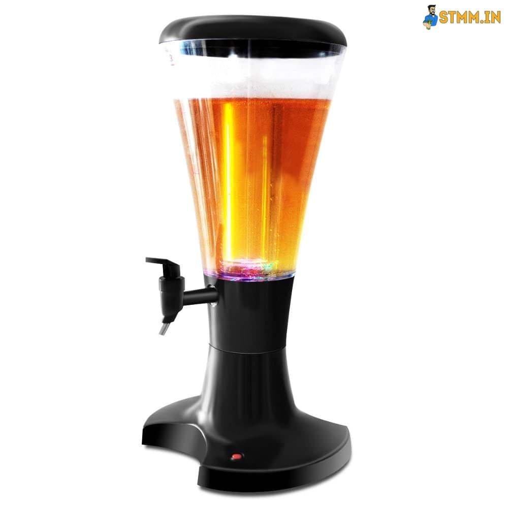 Superb 3 Litre Beer Tower Dispenser With Light And Ice Tube 3
