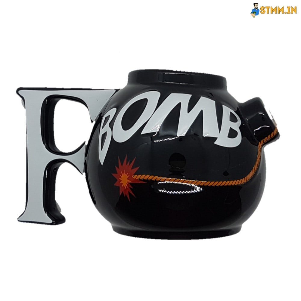 F bomb mug black