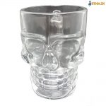 skull beer glass with handle