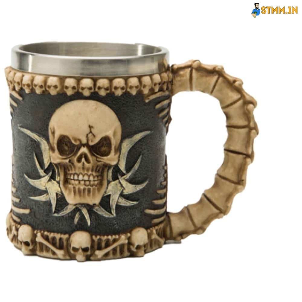 skull coffee mug