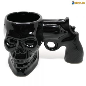 skull mug gun
