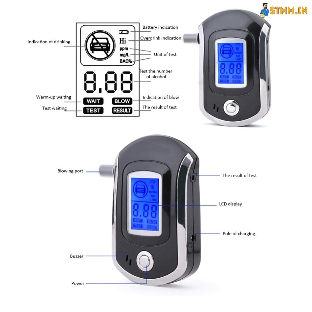 alcohol tester features