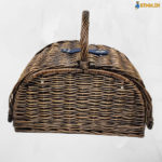 wicker basket with crockery by online in india