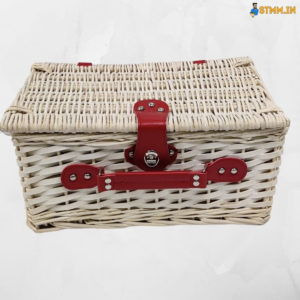 wicker picnic basket with cutlery buy in India
